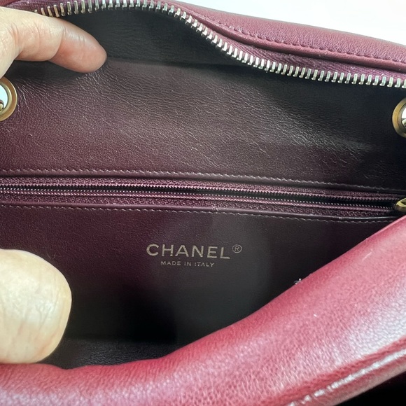 Chanel Red Lambskin Leather Chain Strap Camera Bag with Removable Wallet - Picture 11 of 16